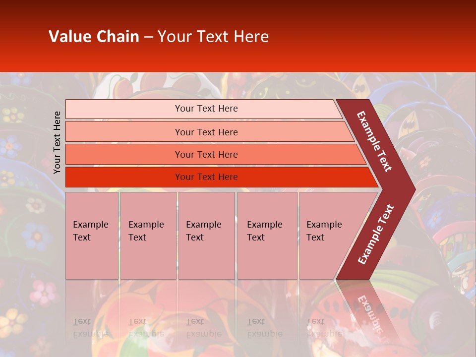 A Large Number Of Colorfully Painted Vases On Display PowerPoint Template