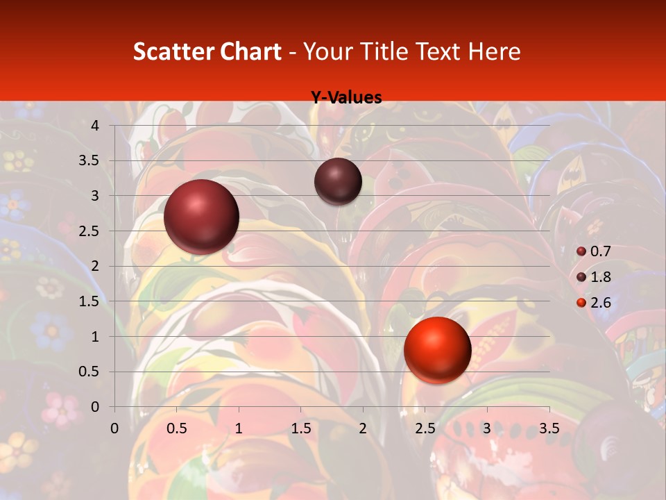 A Large Number Of Colorfully Painted Vases On Display PowerPoint Template