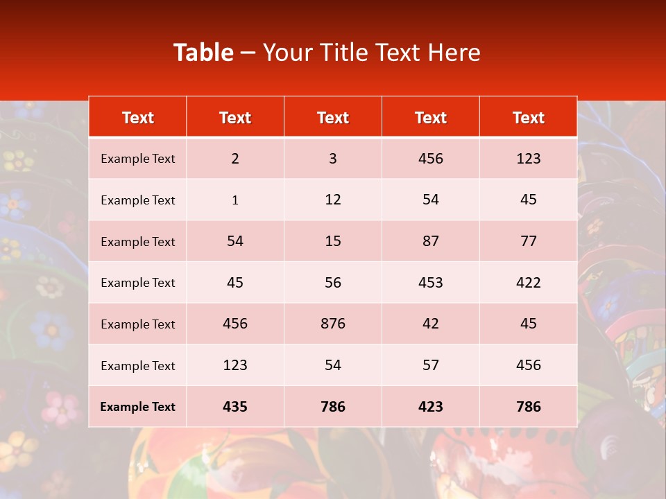 A Large Number Of Colorfully Painted Vases On Display PowerPoint Template