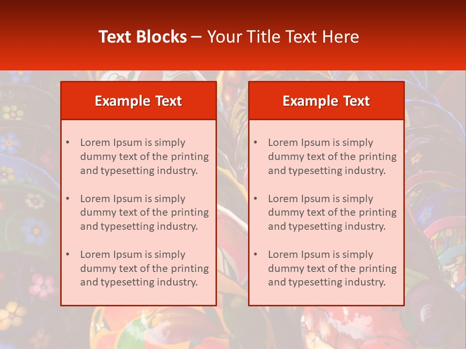 A Large Number Of Colorfully Painted Vases On Display PowerPoint Template