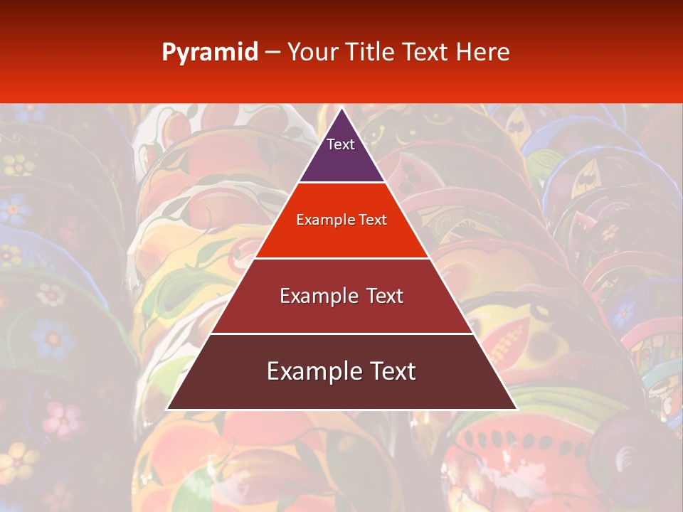 A Large Number Of Colorfully Painted Vases On Display PowerPoint Template