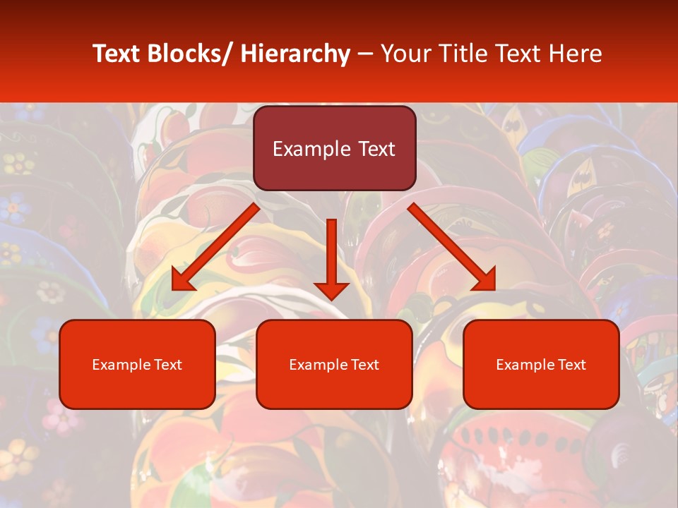 A Large Number Of Colorfully Painted Vases On Display PowerPoint Template