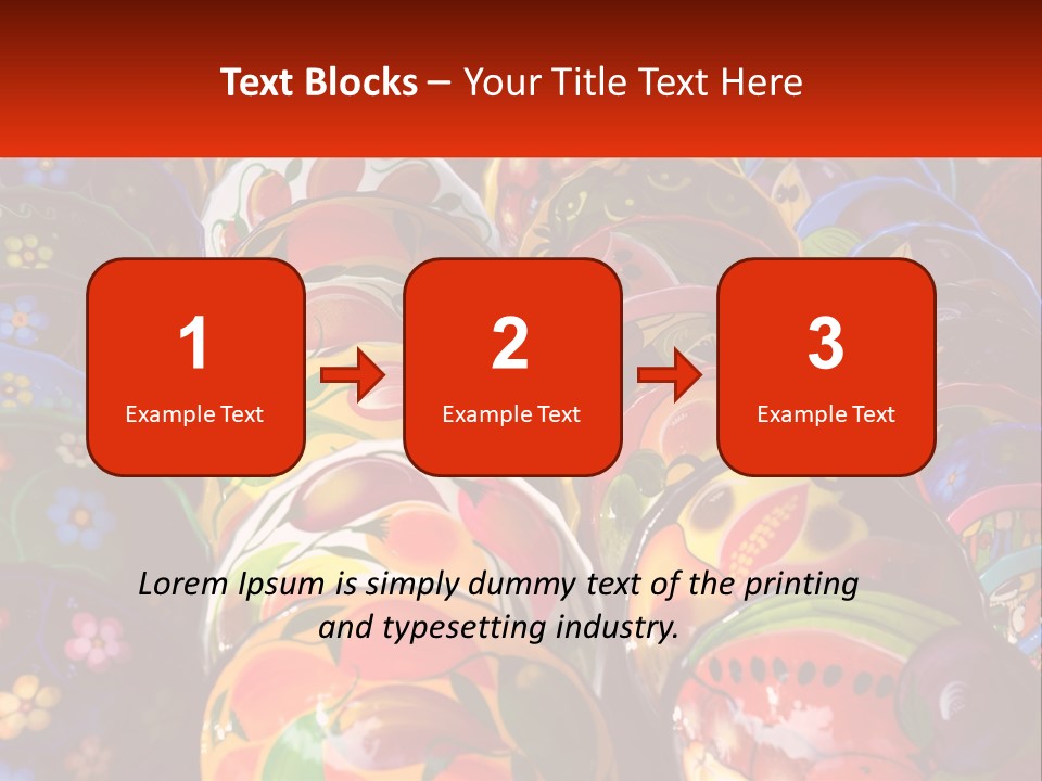 A Large Number Of Colorfully Painted Vases On Display PowerPoint Template