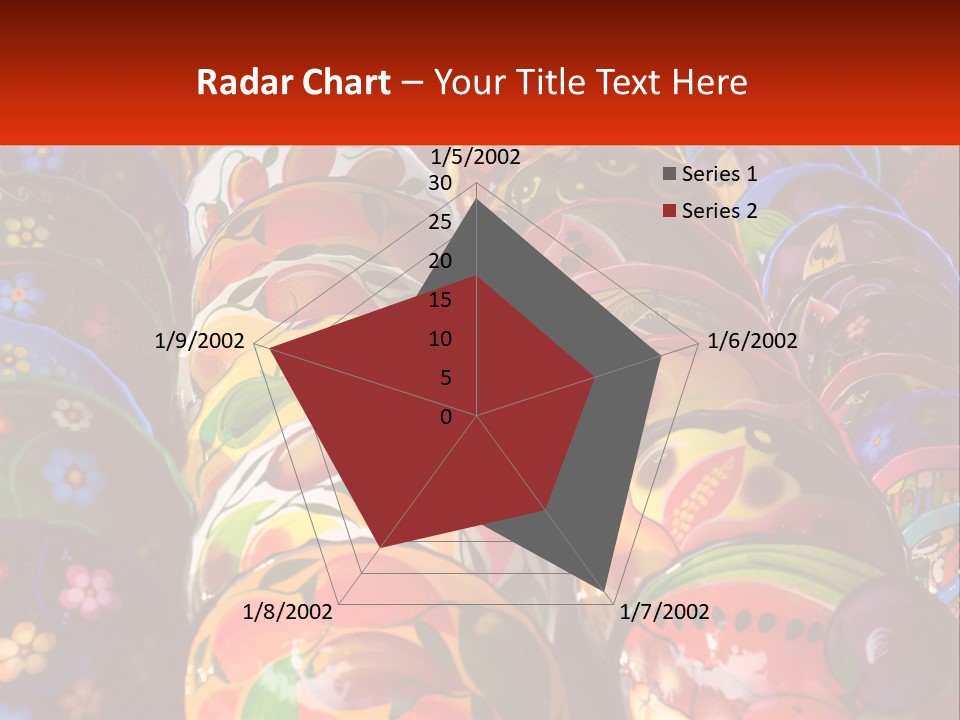 A Large Number Of Colorfully Painted Vases On Display PowerPoint Template