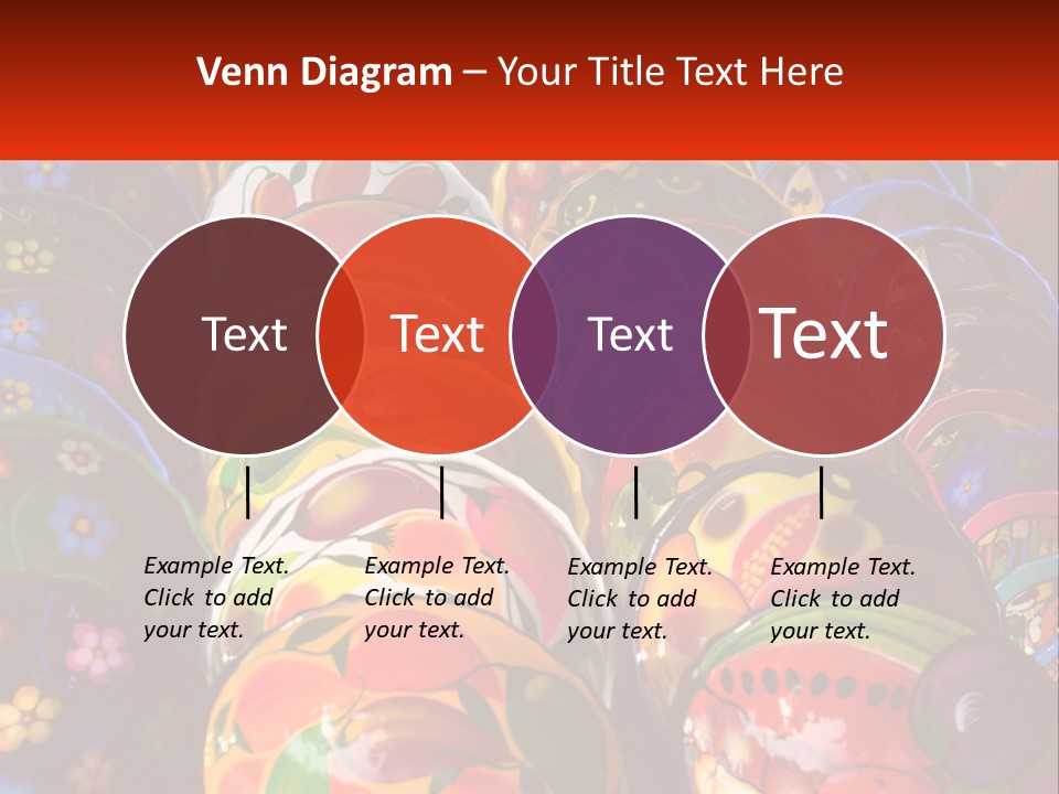 A Large Number Of Colorfully Painted Vases On Display PowerPoint Template