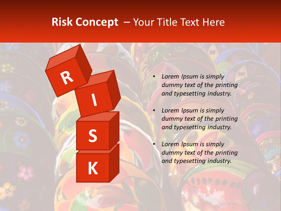 A Large Number Of Colorfully Painted Vases On Display PowerPoint Template