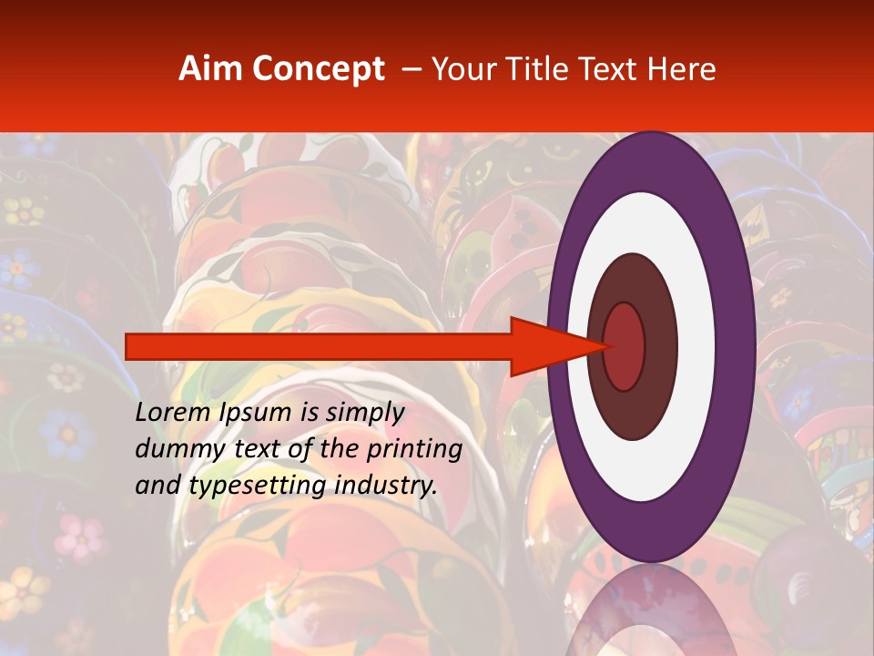 A Large Number Of Colorfully Painted Vases On Display PowerPoint Template