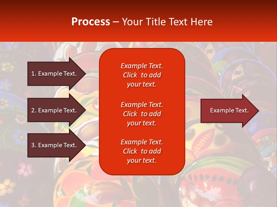 A Large Number Of Colorfully Painted Vases On Display PowerPoint Template