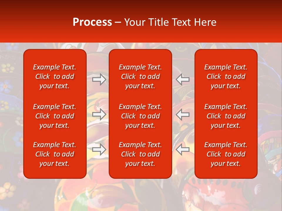 A Large Number Of Colorfully Painted Vases On Display PowerPoint Template