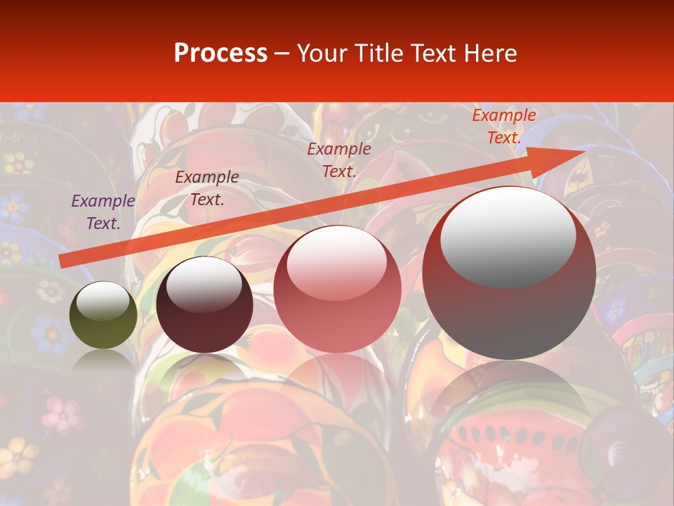 A Large Number Of Colorfully Painted Vases On Display PowerPoint Template