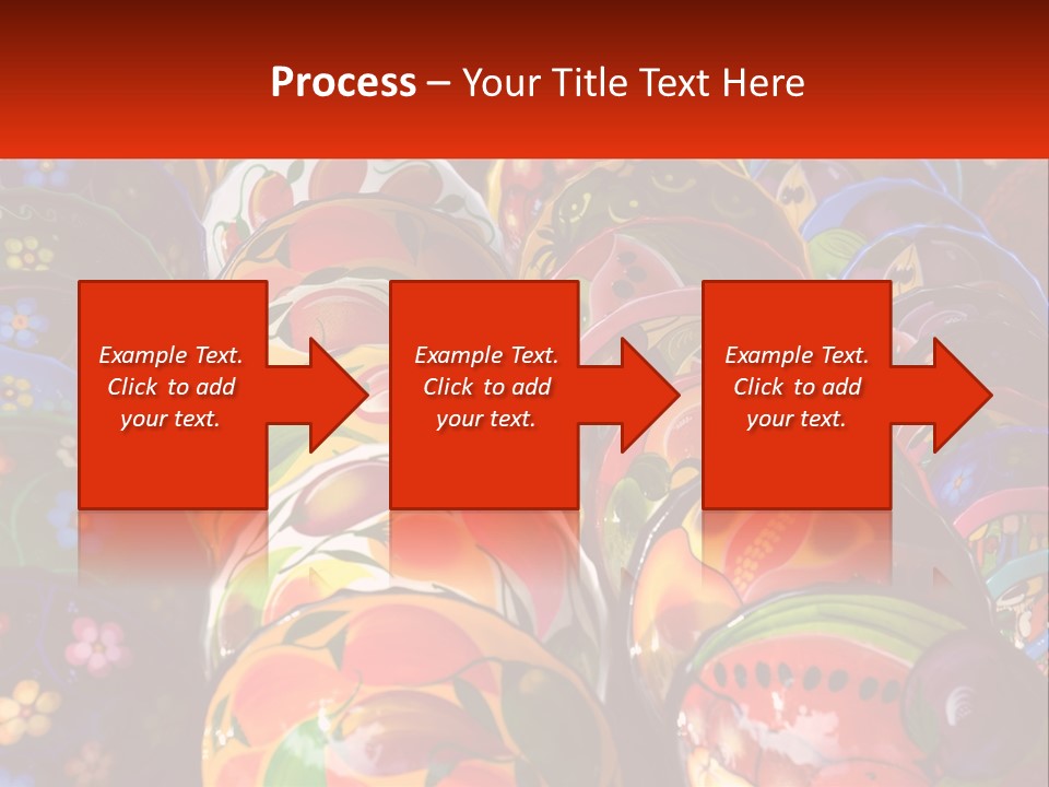 A Large Number Of Colorfully Painted Vases On Display PowerPoint Template