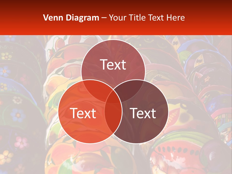 A Large Number Of Colorfully Painted Vases On Display PowerPoint Template