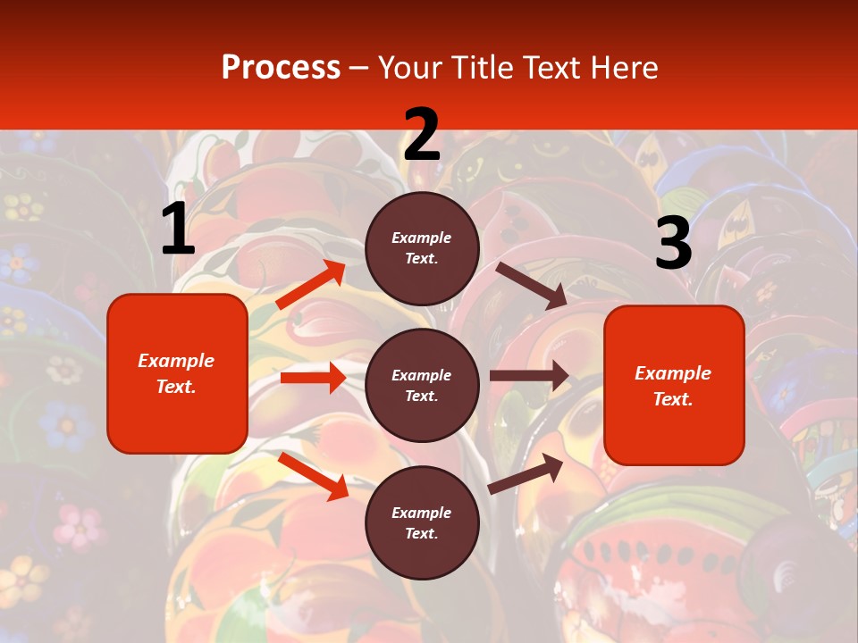 A Large Number Of Colorfully Painted Vases On Display PowerPoint Template