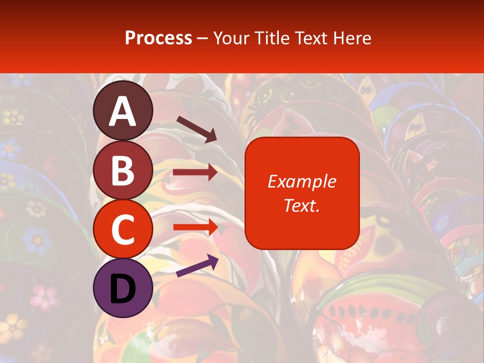 A Large Number Of Colorfully Painted Vases On Display PowerPoint Template