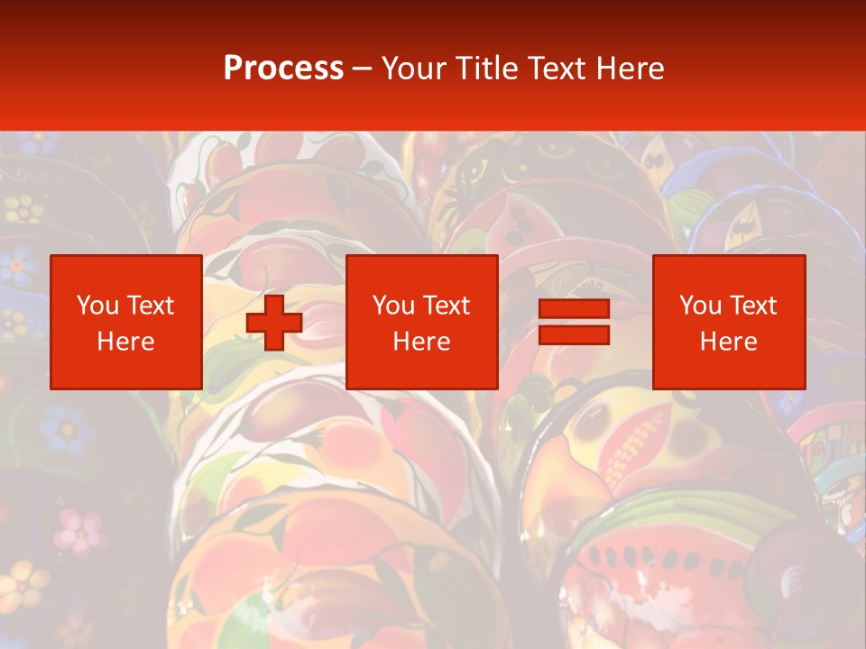 A Large Number Of Colorfully Painted Vases On Display PowerPoint Template