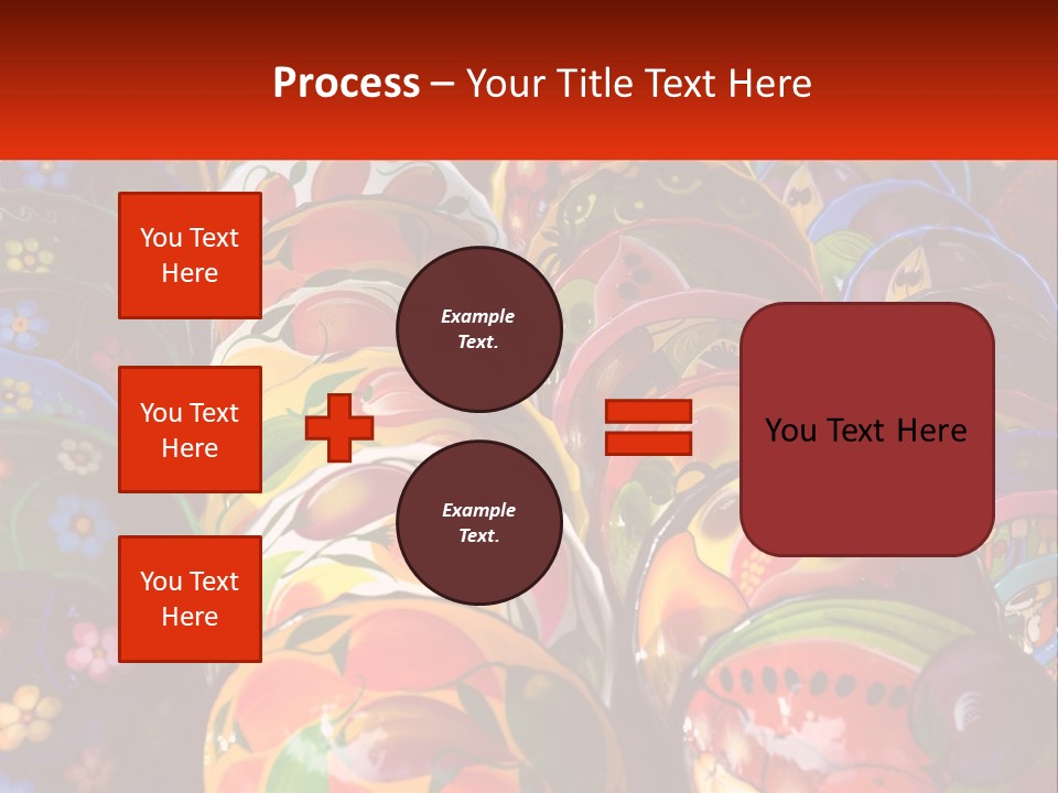 A Large Number Of Colorfully Painted Vases On Display PowerPoint Template