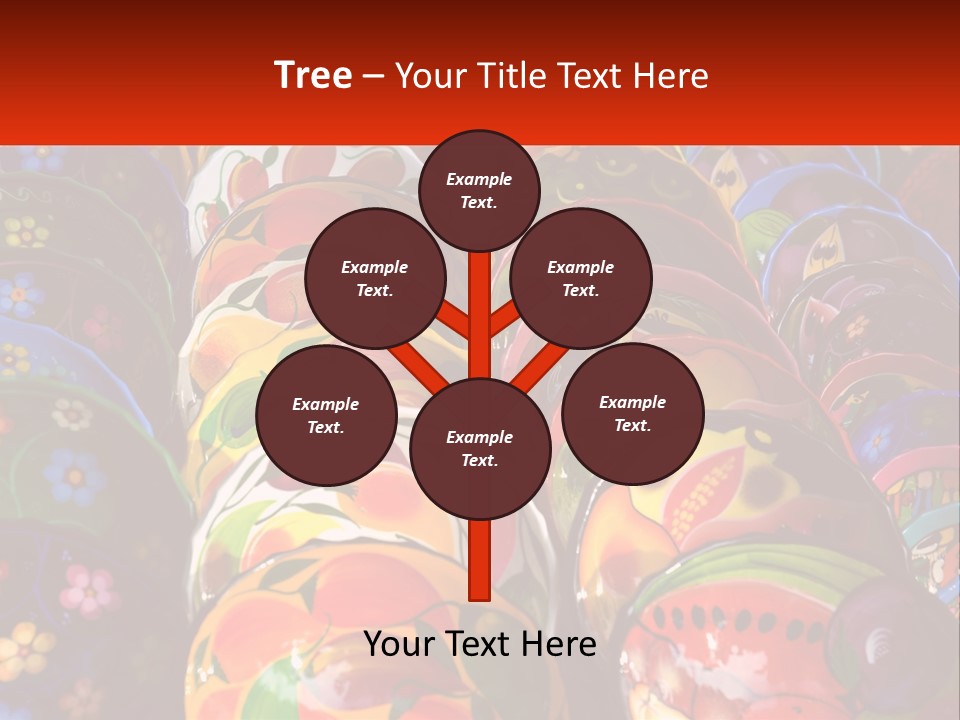 A Large Number Of Colorfully Painted Vases On Display PowerPoint Template