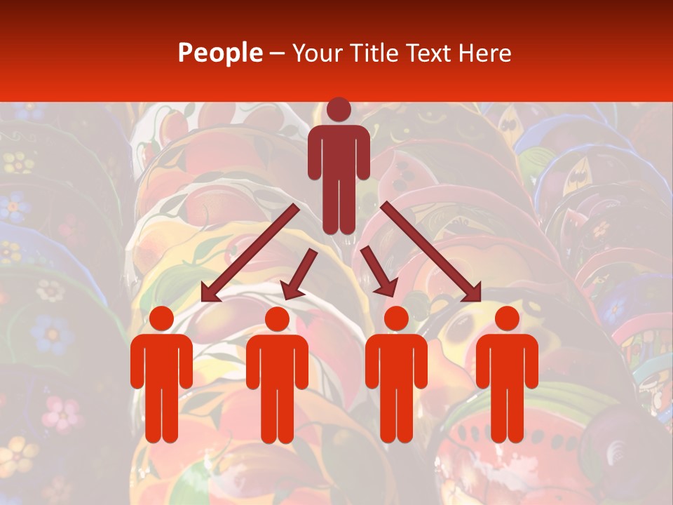 A Large Number Of Colorfully Painted Vases On Display PowerPoint Template