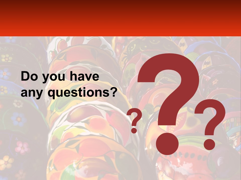 A Large Number Of Colorfully Painted Vases On Display PowerPoint Template