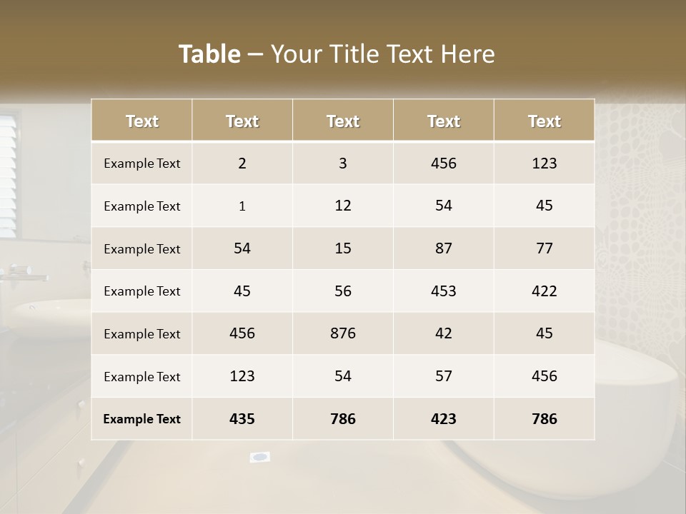 A Bathroom With Two Sinks And A Bathtub PowerPoint Template