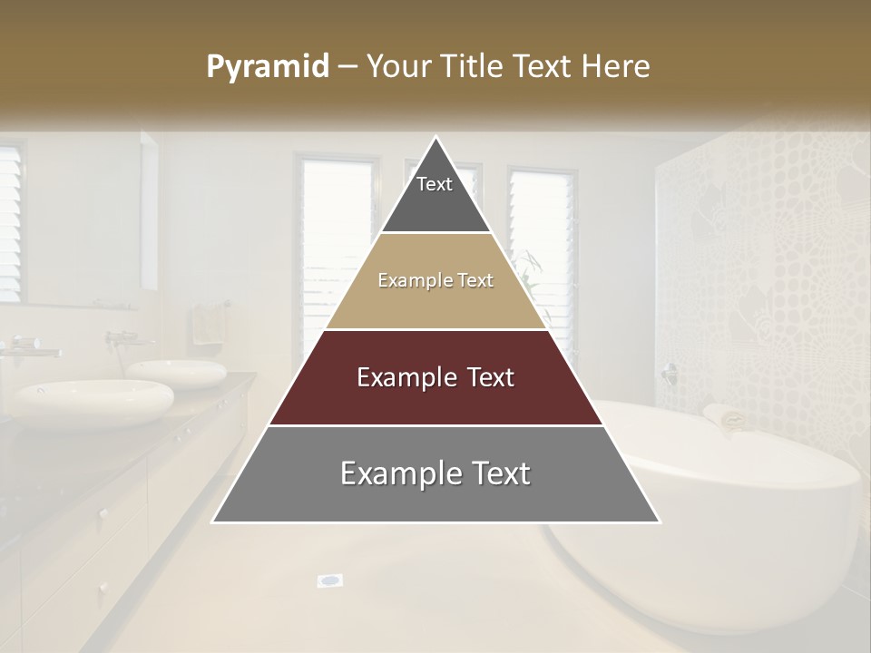 A Bathroom With Two Sinks And A Bathtub PowerPoint Template