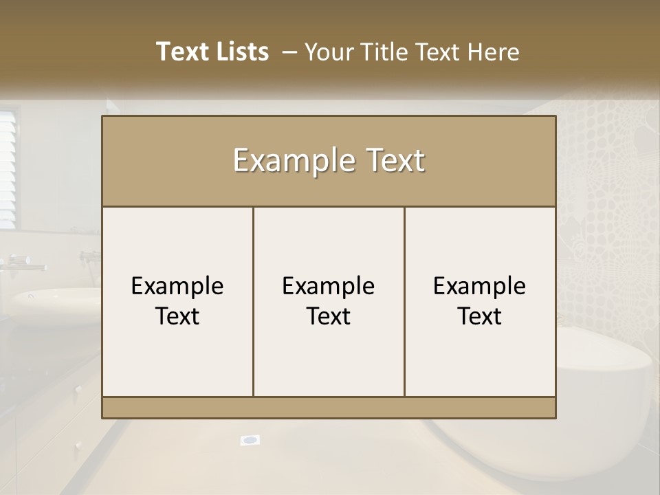 A Bathroom With Two Sinks And A Bathtub PowerPoint Template