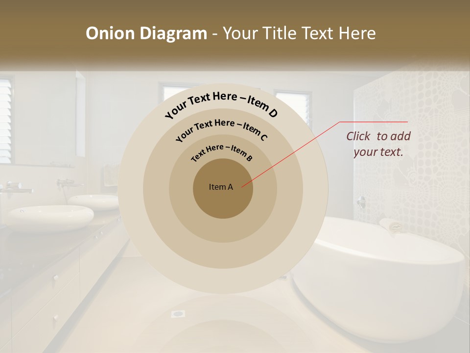 A Bathroom With Two Sinks And A Bathtub PowerPoint Template
