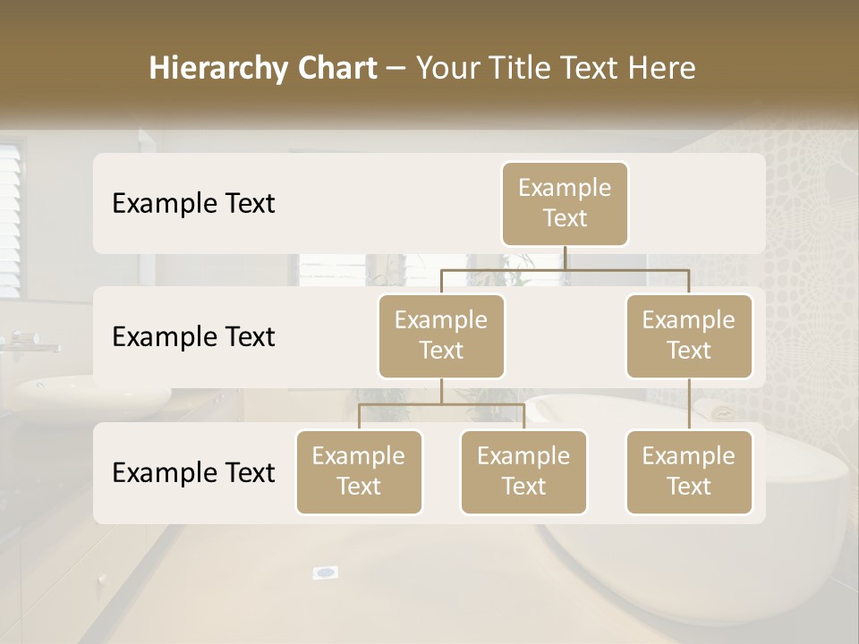 A Bathroom With Two Sinks And A Bathtub PowerPoint Template