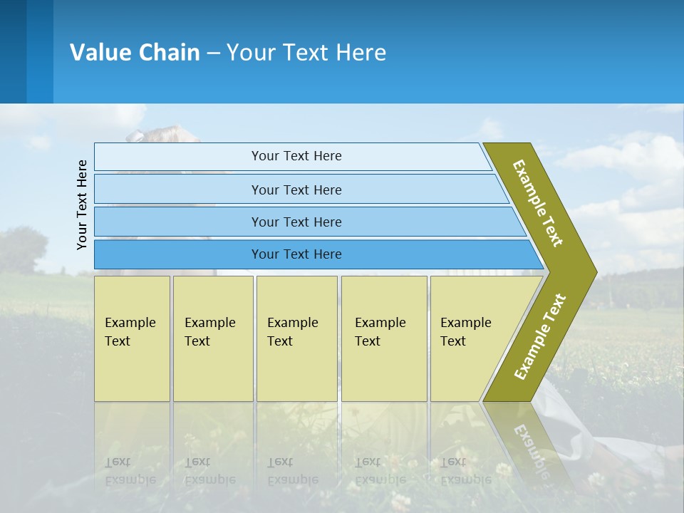 A Woman Sitting In The Grass Listening To Music PowerPoint Template