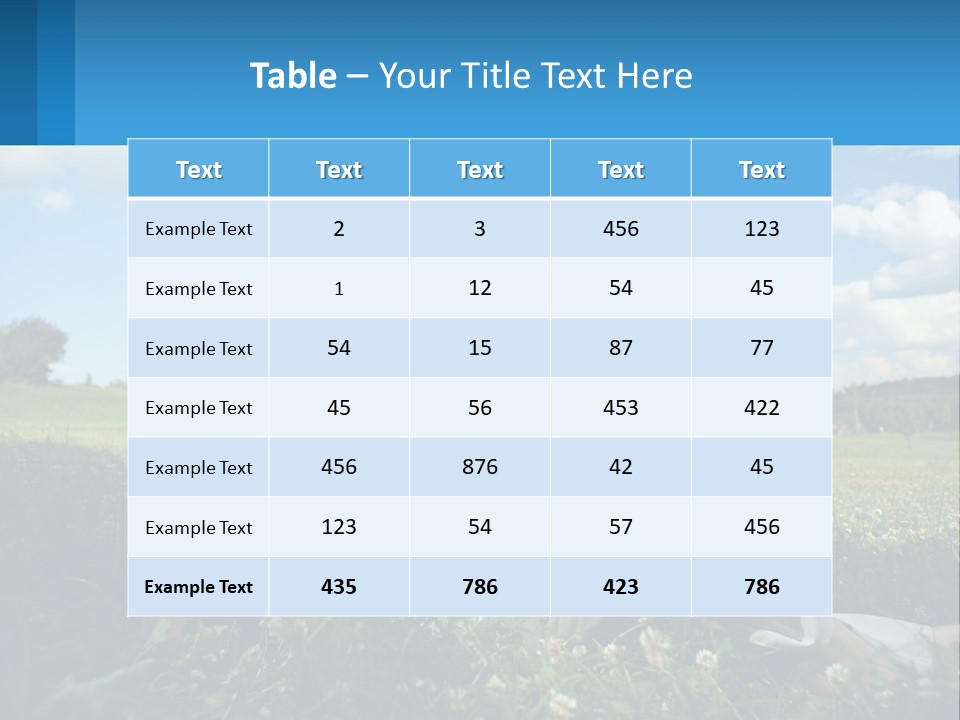 A Woman Sitting In The Grass Listening To Music PowerPoint Template