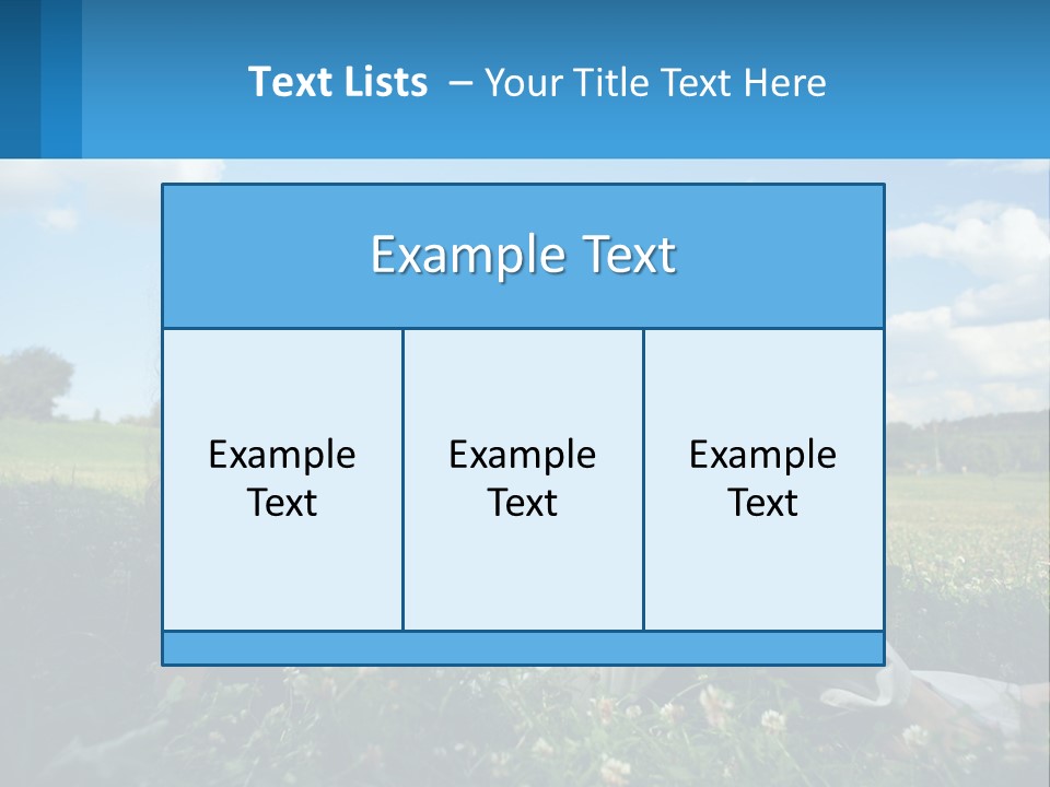 A Woman Sitting In The Grass Listening To Music PowerPoint Template