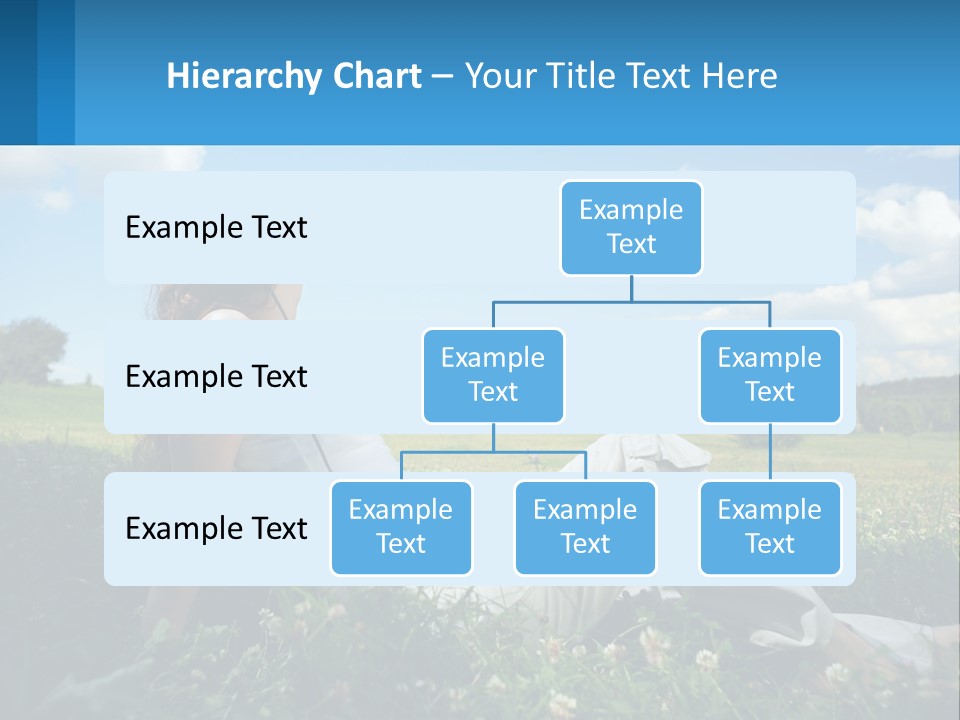 A Woman Sitting In The Grass Listening To Music PowerPoint Template