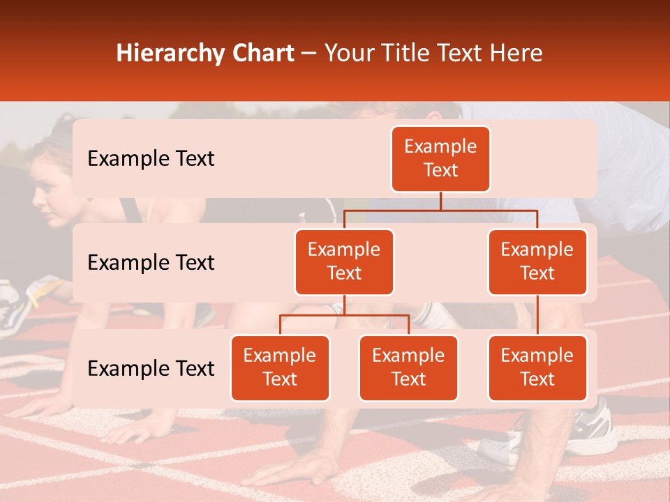 A Couple Of People That Are On A Track PowerPoint Template