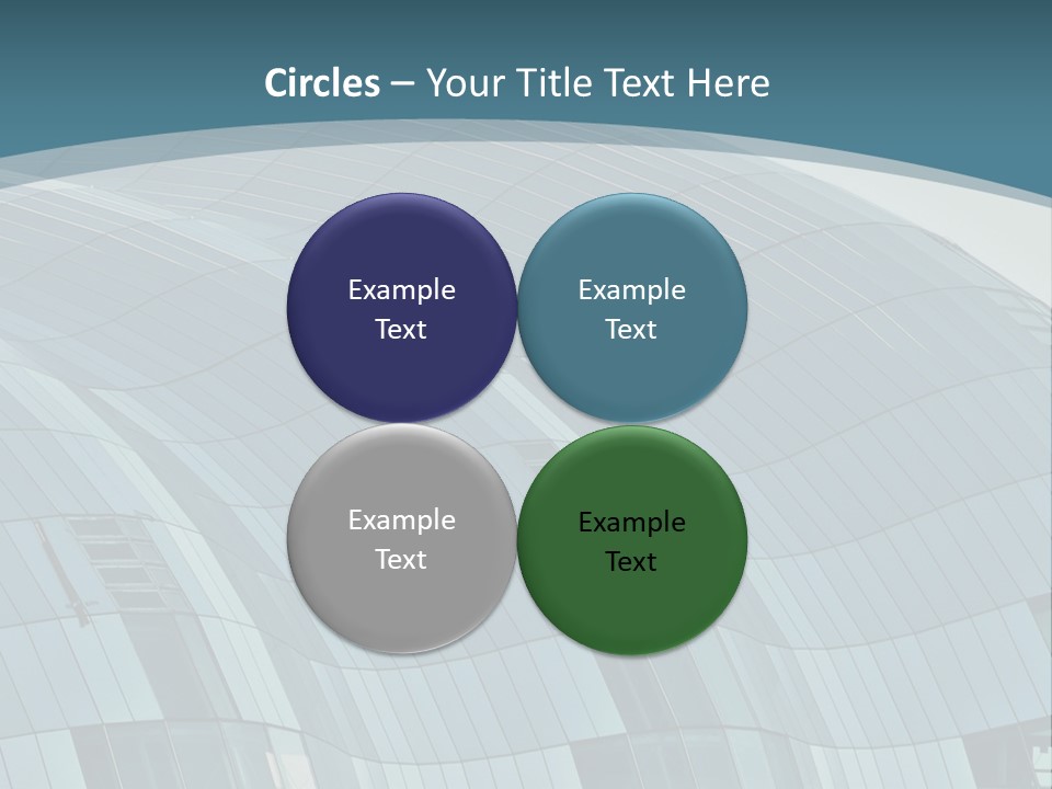 A Glass Building With A Blue Sky In The Background PowerPoint Template