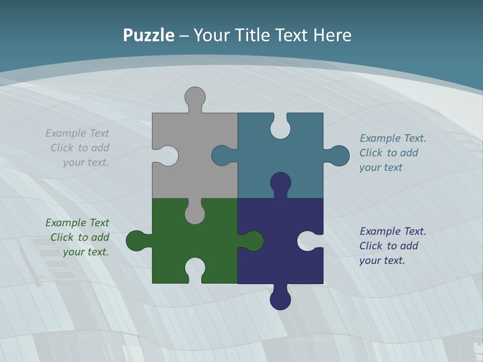 A Glass Building With A Blue Sky In The Background PowerPoint Template