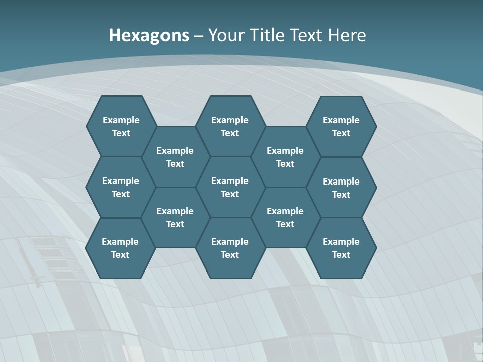 A Glass Building With A Blue Sky In The Background PowerPoint Template