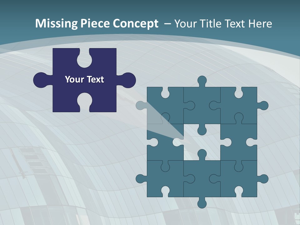 A Glass Building With A Blue Sky In The Background PowerPoint Template