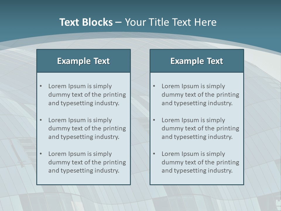 A Glass Building With A Blue Sky In The Background PowerPoint Template