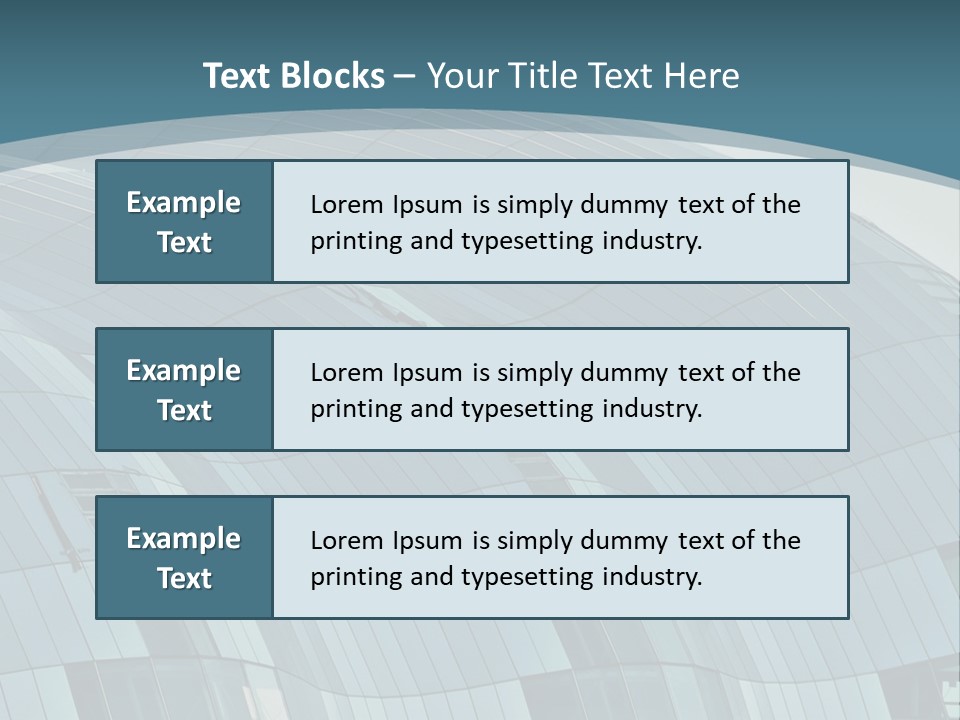 A Glass Building With A Blue Sky In The Background PowerPoint Template