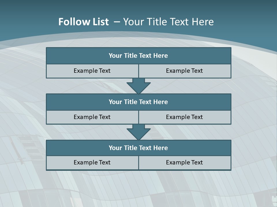 A Glass Building With A Blue Sky In The Background PowerPoint Template