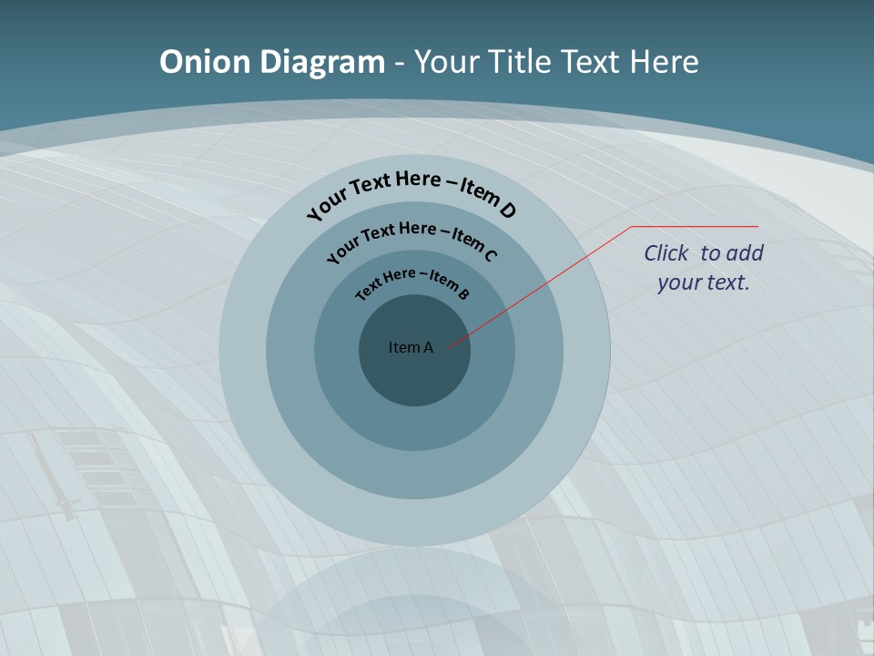 A Glass Building With A Blue Sky In The Background PowerPoint Template