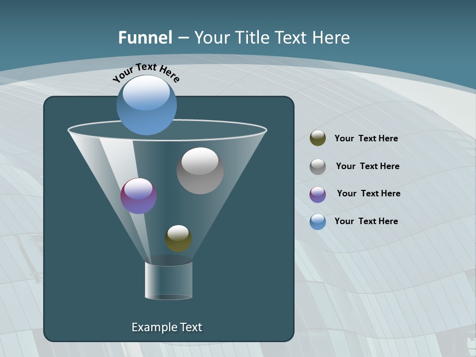 A Glass Building With A Blue Sky In The Background PowerPoint Template