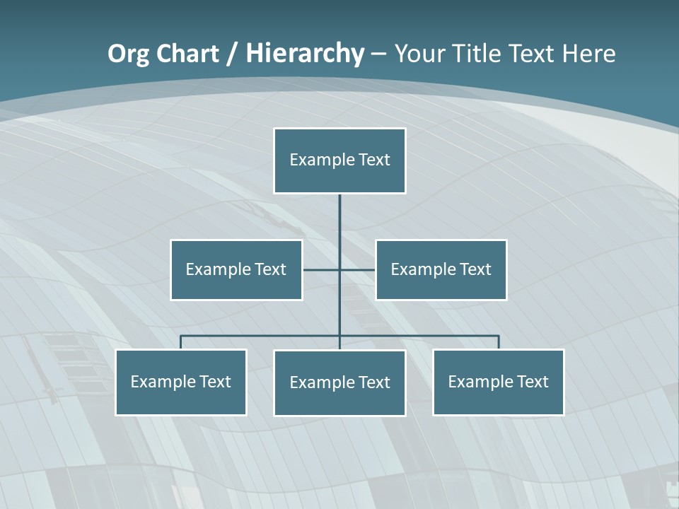 A Glass Building With A Blue Sky In The Background PowerPoint Template