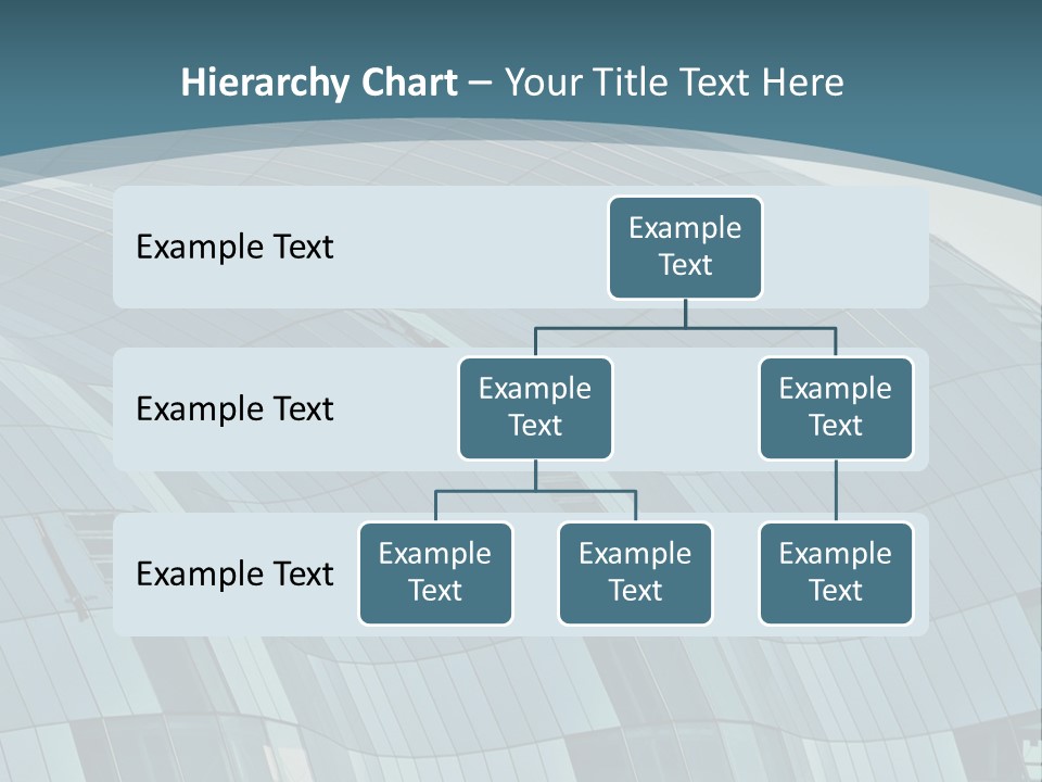 A Glass Building With A Blue Sky In The Background PowerPoint Template