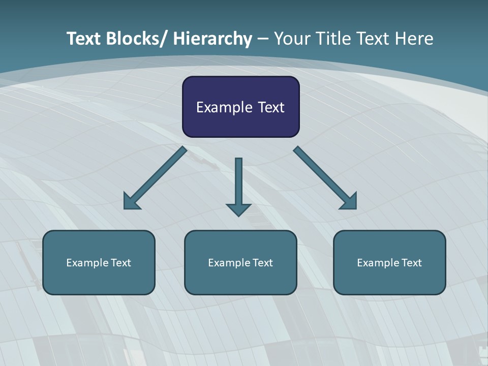 A Glass Building With A Blue Sky In The Background PowerPoint Template
