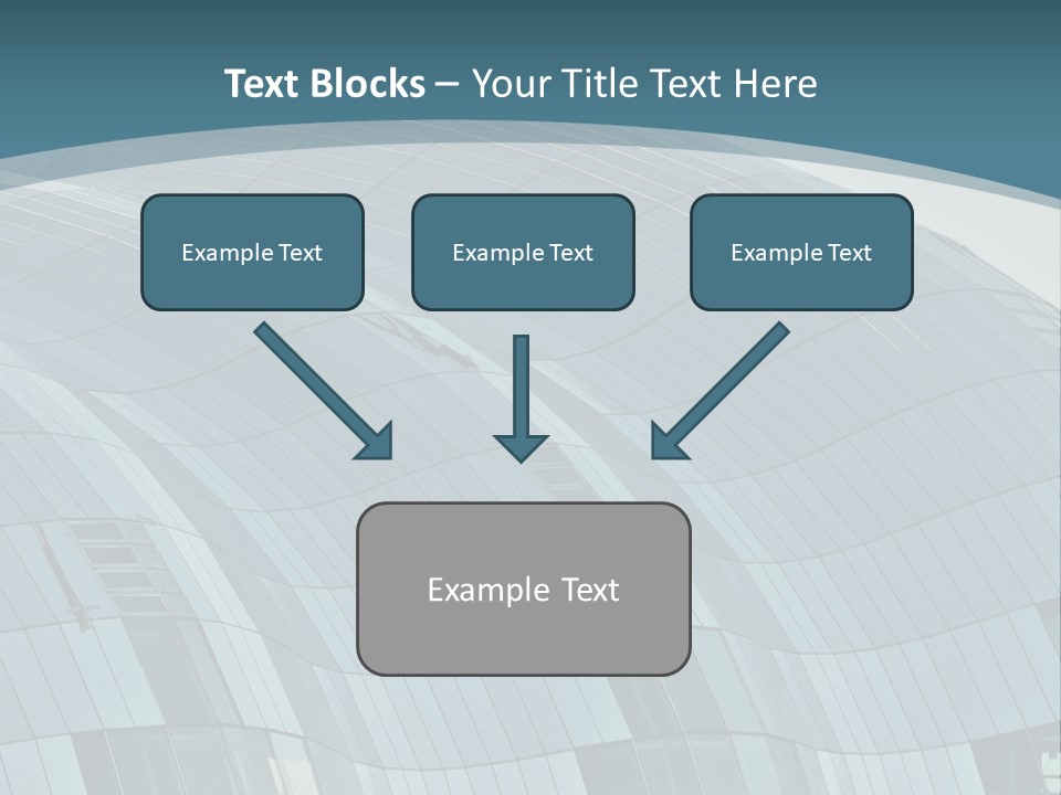 A Glass Building With A Blue Sky In The Background PowerPoint Template
