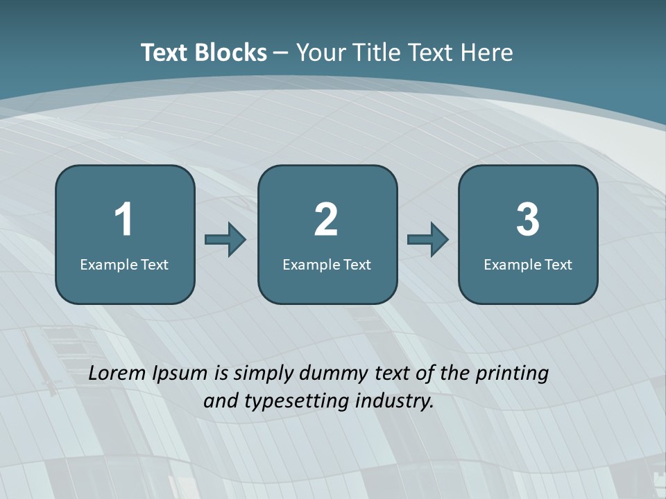 A Glass Building With A Blue Sky In The Background PowerPoint Template