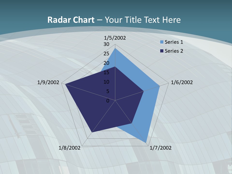 A Glass Building With A Blue Sky In The Background PowerPoint Template