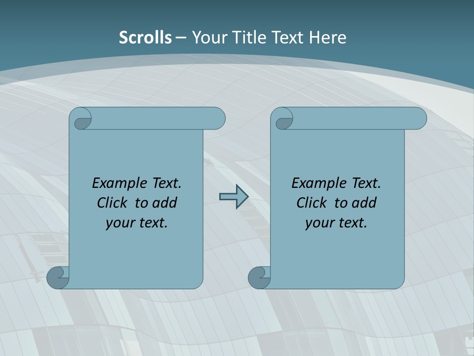 A Glass Building With A Blue Sky In The Background PowerPoint Template