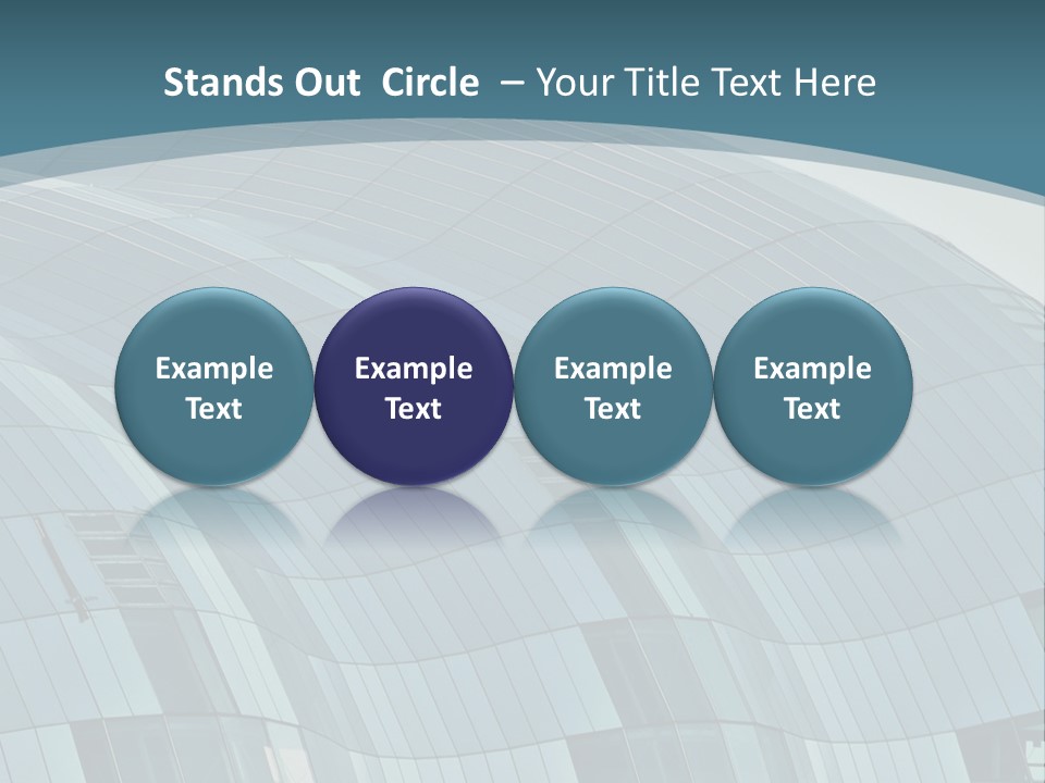 A Glass Building With A Blue Sky In The Background PowerPoint Template